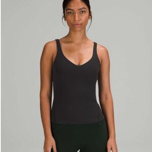 Lululemon Black align tank waist length never worn size 12